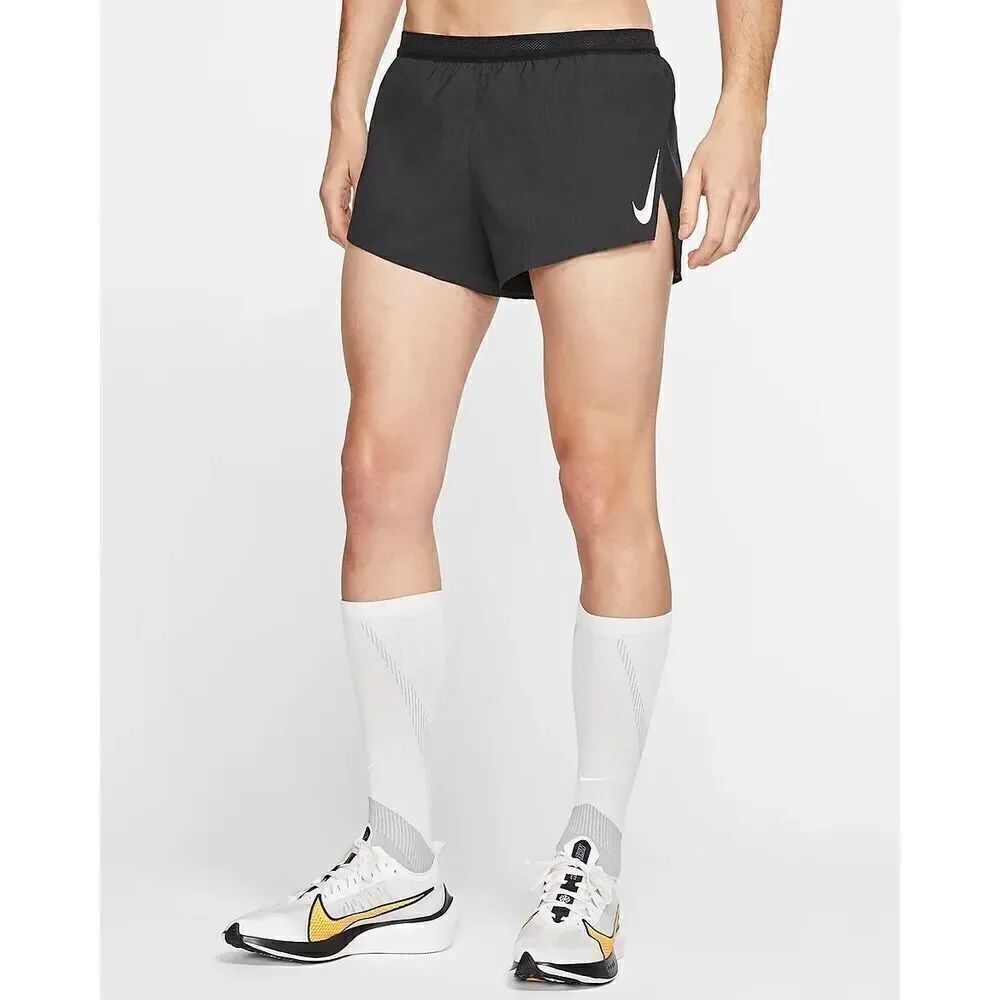 Nike AeroSwift NWT Men's 2" Brief-Lined Racing Shorts Black XXL